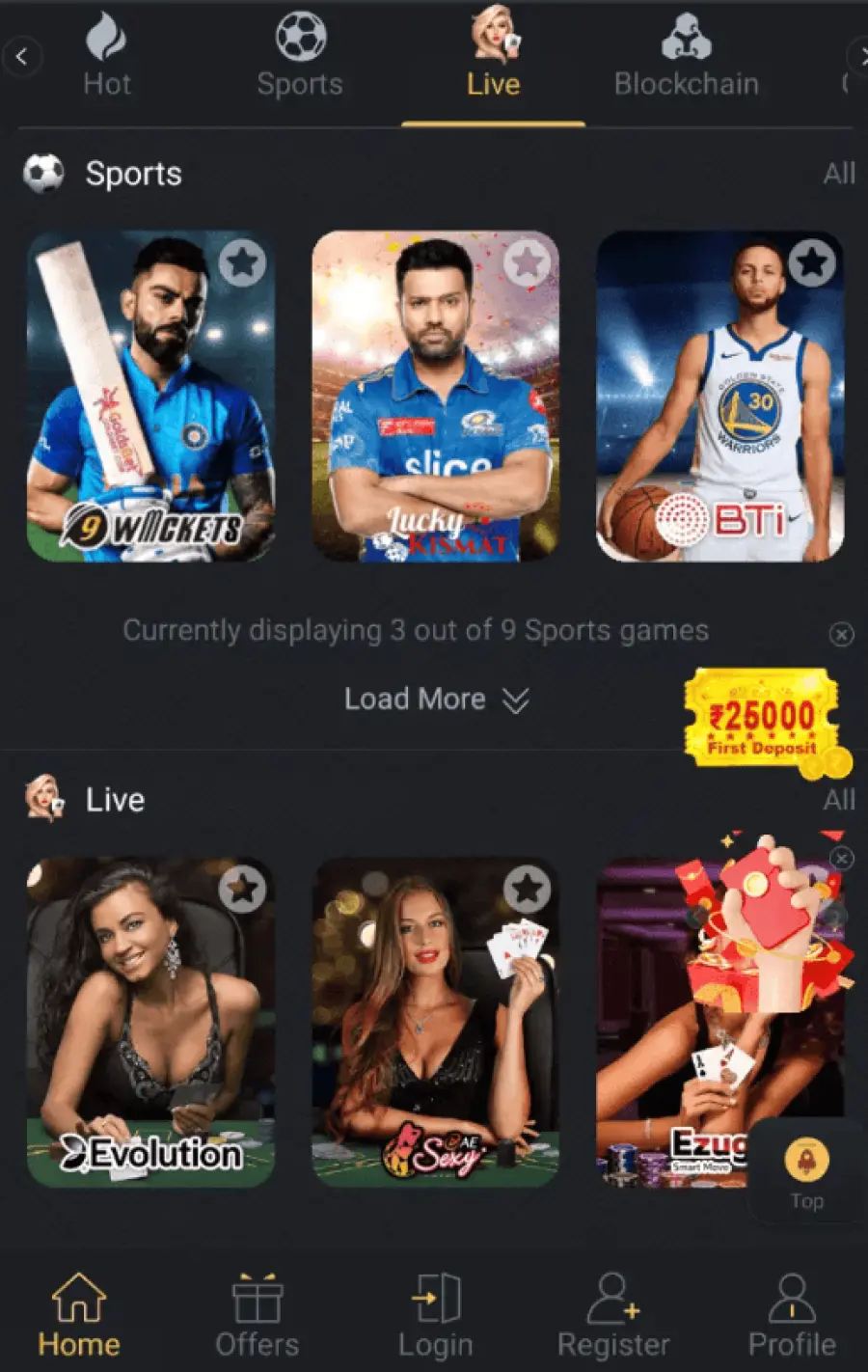 Golds bet game